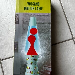 Volcano Motion Lamp with Red Lava